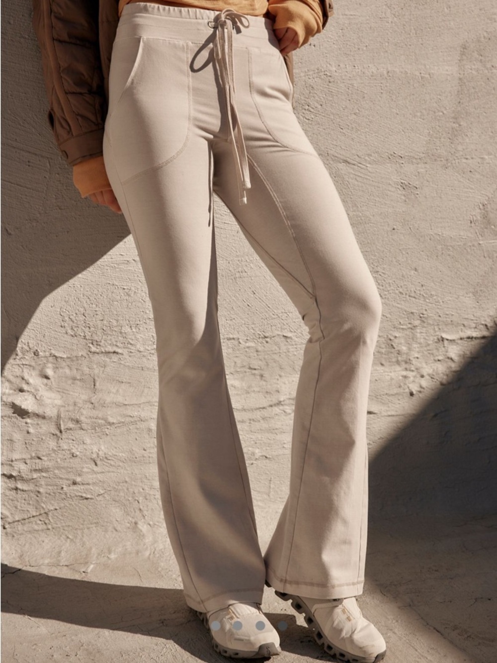 FP MOVEMENT New Flow Flares - Tofu Neutral Wide-Leg Pants NWOTs! XS
